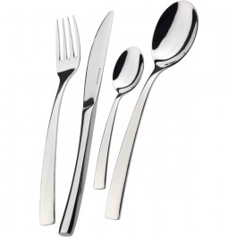 Idool Doe mijn best Net zo 24 pieces cutlery set 18/10 stainless steel - glossy finish - Tendance -  Bugatti