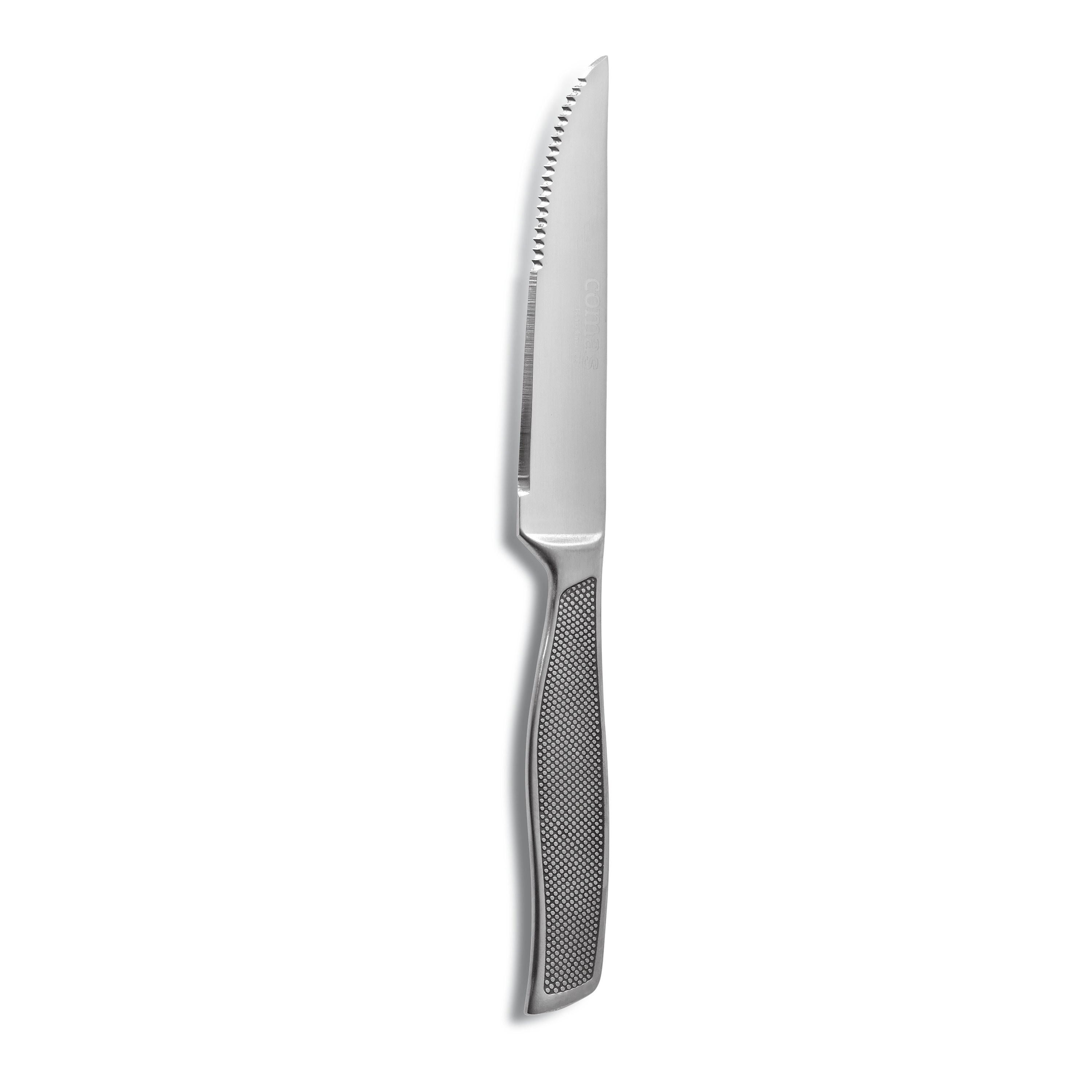 Amefa Serrated Cutlery Steak Knives Set Sharp Stainless Steel Blades