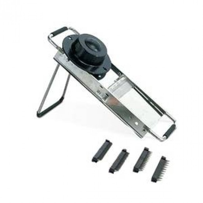 Professional Stainless steel mandoline with 4 blade blocks and a
