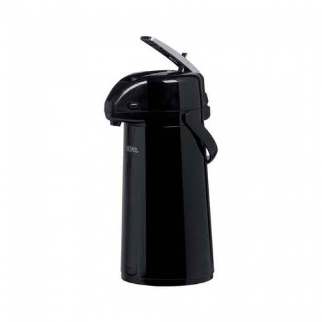 Pump pot with lever 34oz / 1.3L black - Pomp - Thermos