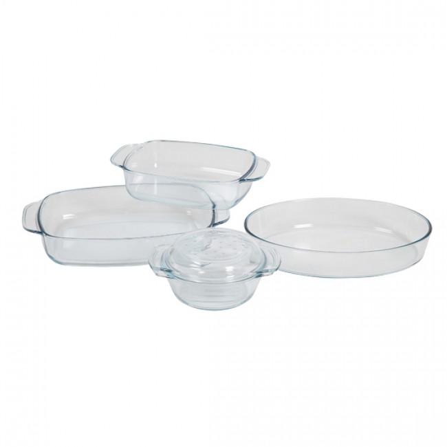 Set of 4 glass oven plates - 500° - Cosy & Trendy
