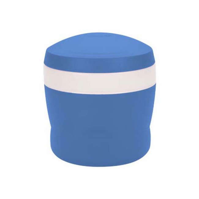 Insulated food jar with folding spoon 24cl / 8oz blue - Snack Jar - Thermos
