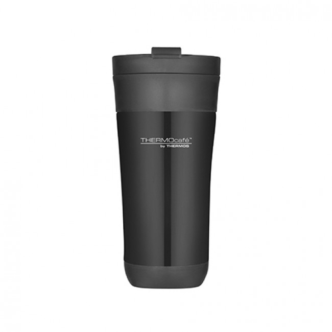 Stainless steel insulated travel mug 42.5cl / 14.2oz black - Thermocafe -  Thermos